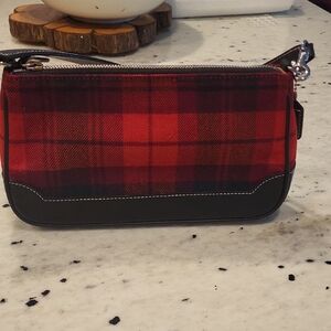 Plaid Red and Black Women's Bag